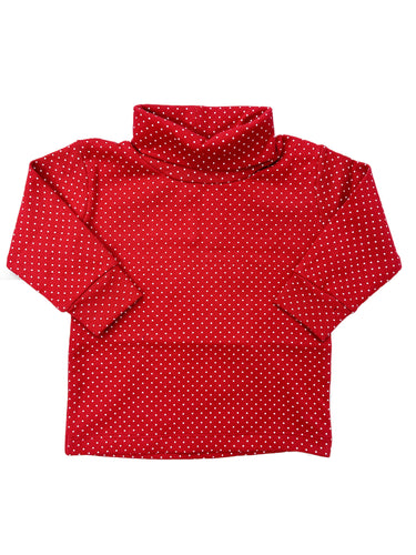 Red W/ White Dots Turtleneck