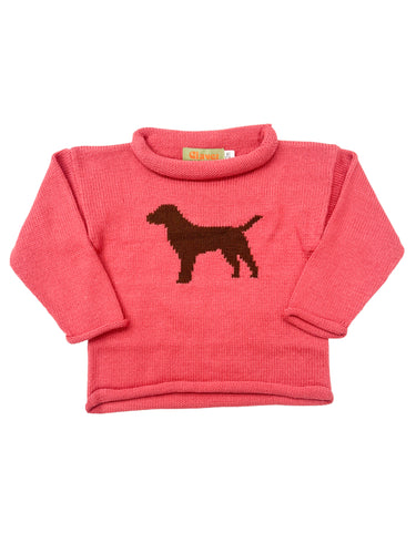 Nantucket Red Lab Rollneck Sweater