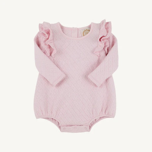 Long Sleeve Ruehling Ruffle Bubble - Palm Beach Pink