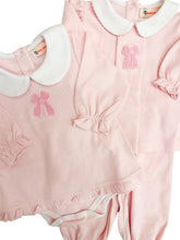 Pink Dot Bubble w/ Crochet Bow