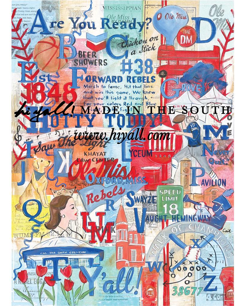 Ole Miss ABCs Print