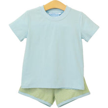 Green Stripe/Light Blue Thomas Short Set