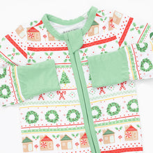 Gingerbread Fair Isle Unisex - Convertible Romper