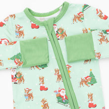 Vintage Reindeer & Santa Unisex - Convertible Romper