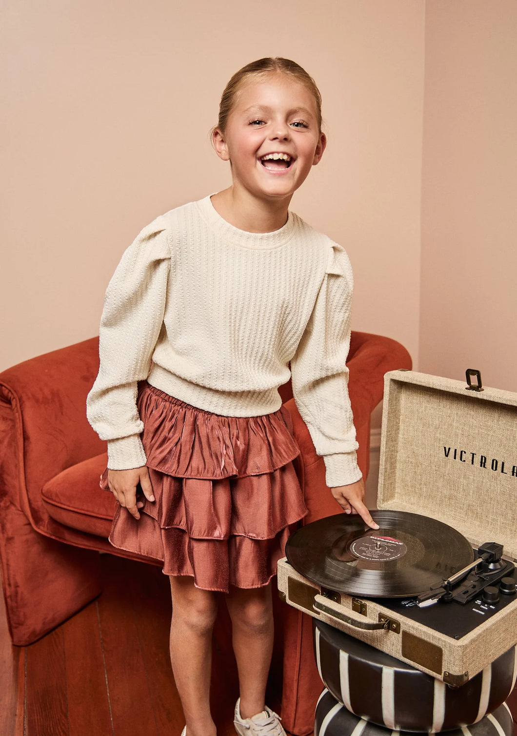 Luna Skirt - Chestnut Shimmer