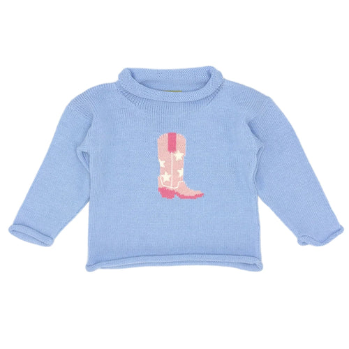 Cowgirl Boot Rollneck Sweater
