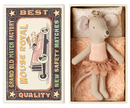 Little Sister Princess Mouse in Matchbox