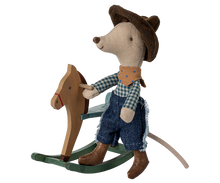 Cowboy Mouse on Rocking Horse - Little Brother