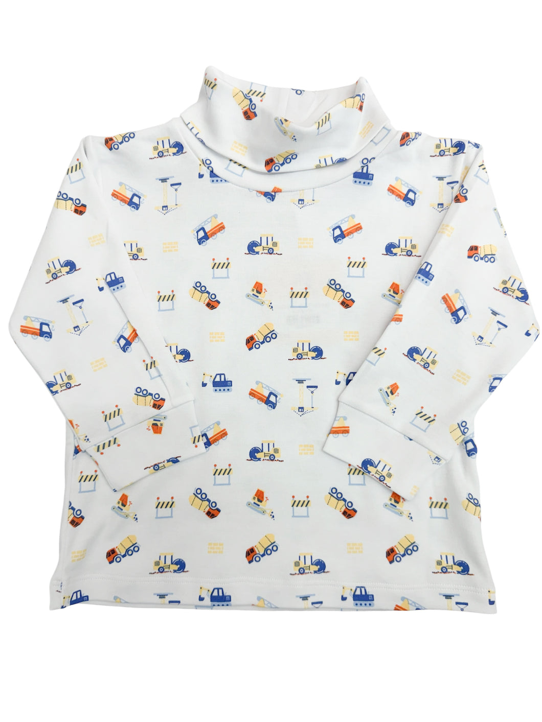 Construction Printed Turtleneck