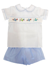 Airplane Smocked Short Set