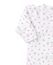 Garden Roses Ruffle Zip Footie
