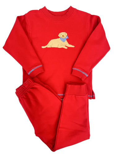 Red Bandana Lab Sweatshirt