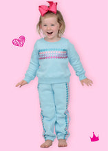 Glitter Smiley Sweat Suit Set