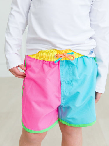Classic Dolphin Hem Swim Trunks