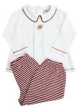 Maroon Crochet Football Bloomer Pant Set