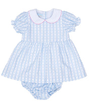 Blue Stripe Breeze Ella Bloomer Set