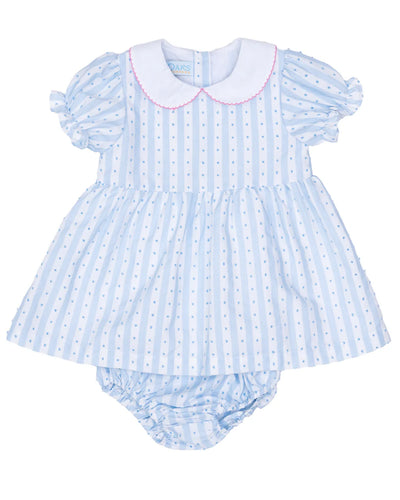 Blue Stripe Breeze Ella Bloomer Set