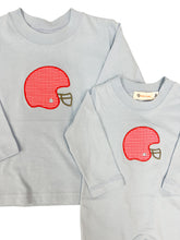 Red Gingham Football Helmet Romper