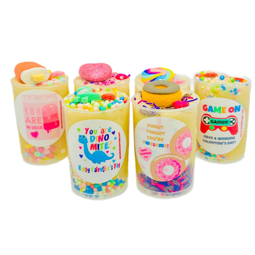 Valentines Play Dough Push Pops- Assorted