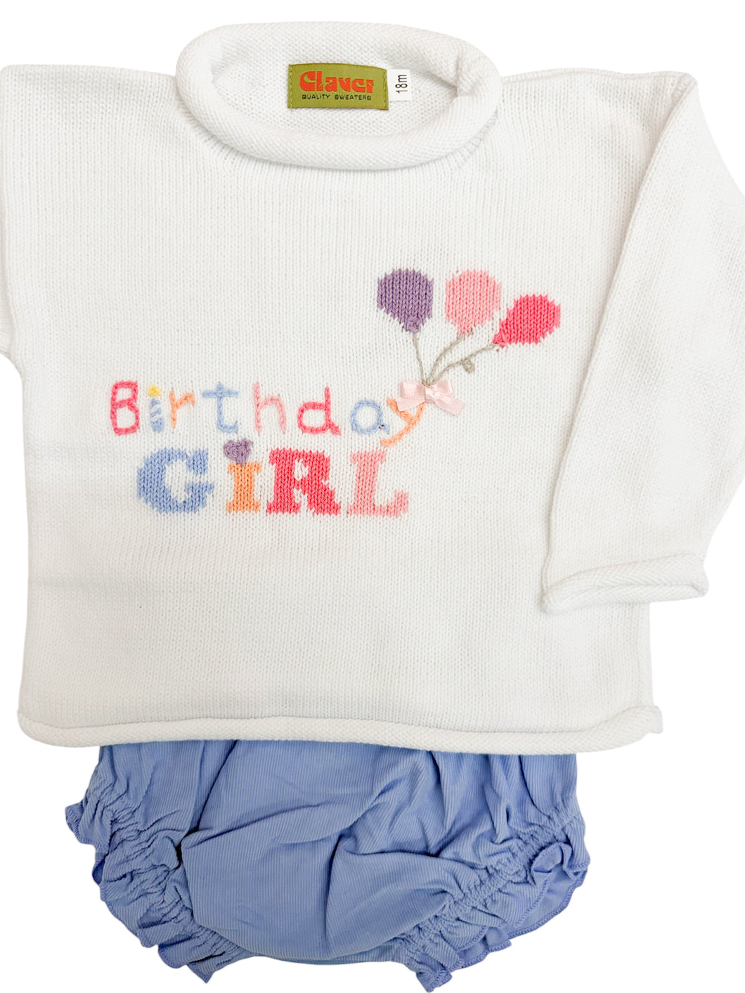 Sky Blue Corduroy Diaper Cover