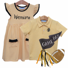 Lucy Game Day Bubble - Gold/Black Stripe