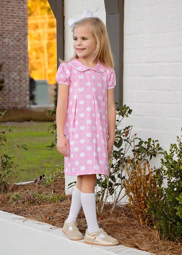 Pink Pumpkins Knit Penny Pleat Dress
