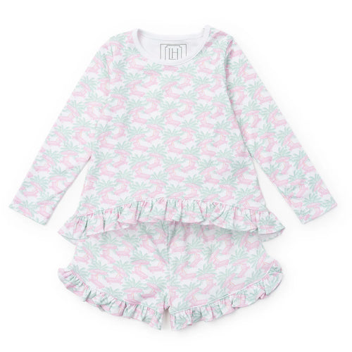 Rorie Girls' Short Set - Poolside Palms