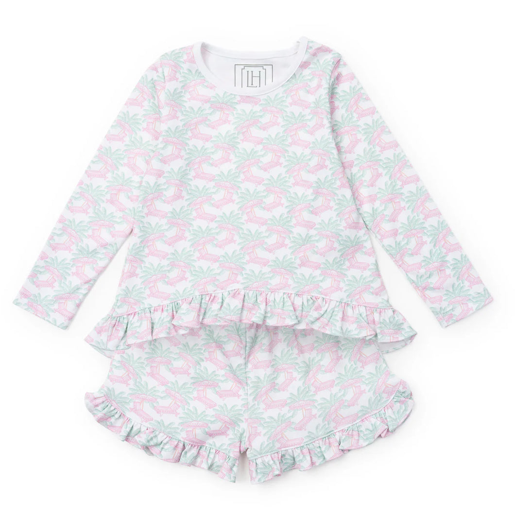 Rorie Girls' Short Set - Poolside Palms