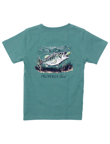 Set The Hook Tee - Marine Green