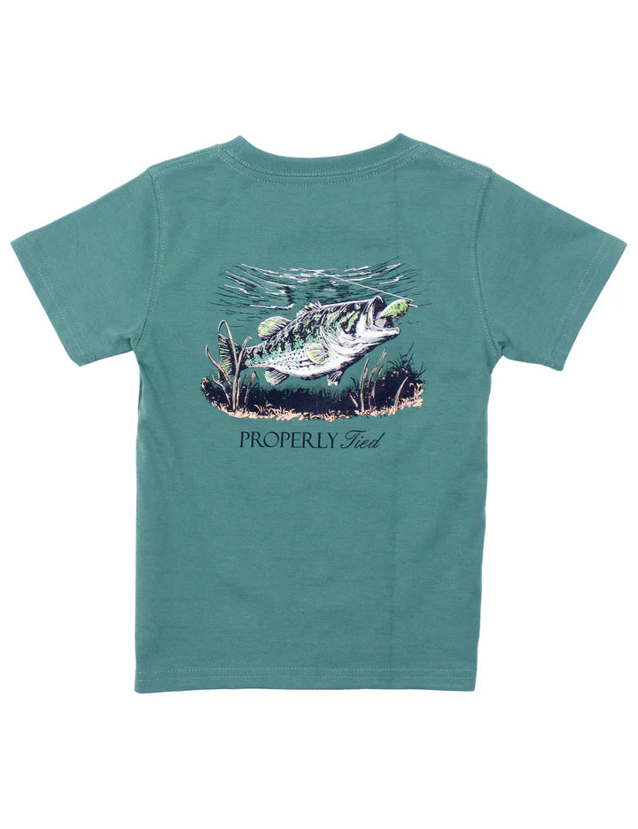 Set The Hook Tee - Marine Green