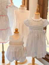 Blue Smocked Sleeveless Ted Bubble