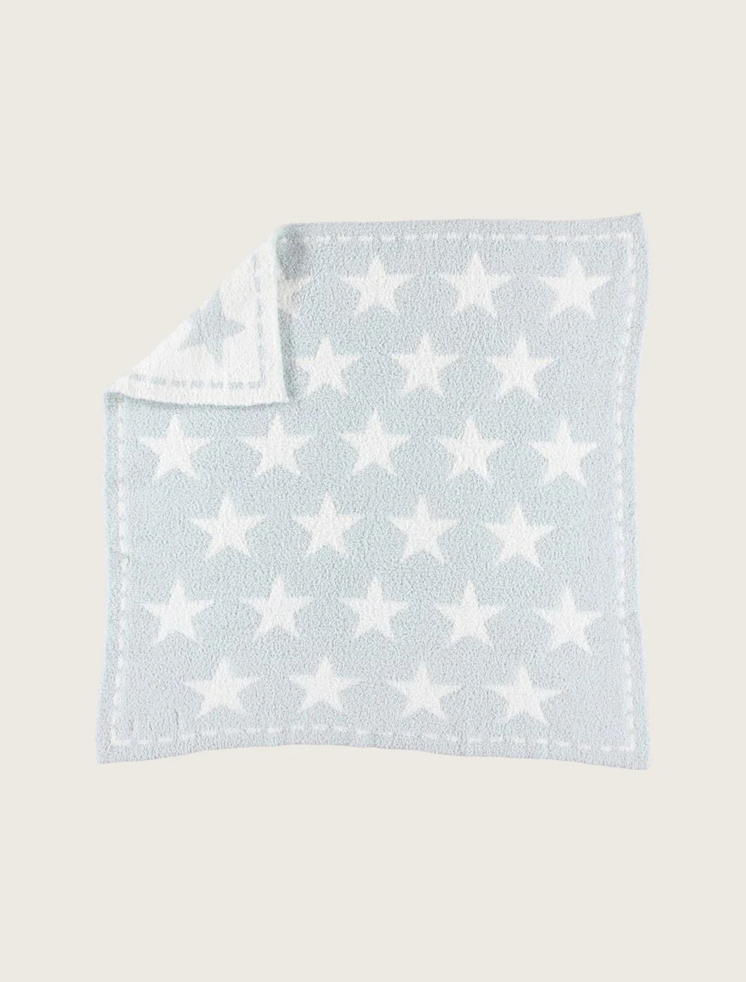 CozyChic Dream Receiving Blanket - Aqua Ice/White Stars