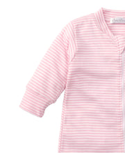 Pink Simple Stripes Footie