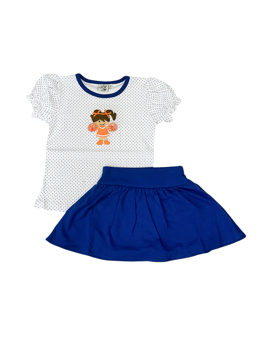 Royal & White Cheerleader Skort Set