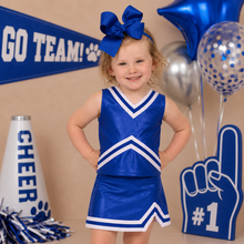 Shimmer Cheer Suit - Royal Blue