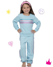 Glitter Smiley Sweat Suit Set