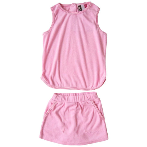 Pink Quinn Terry Skort Set