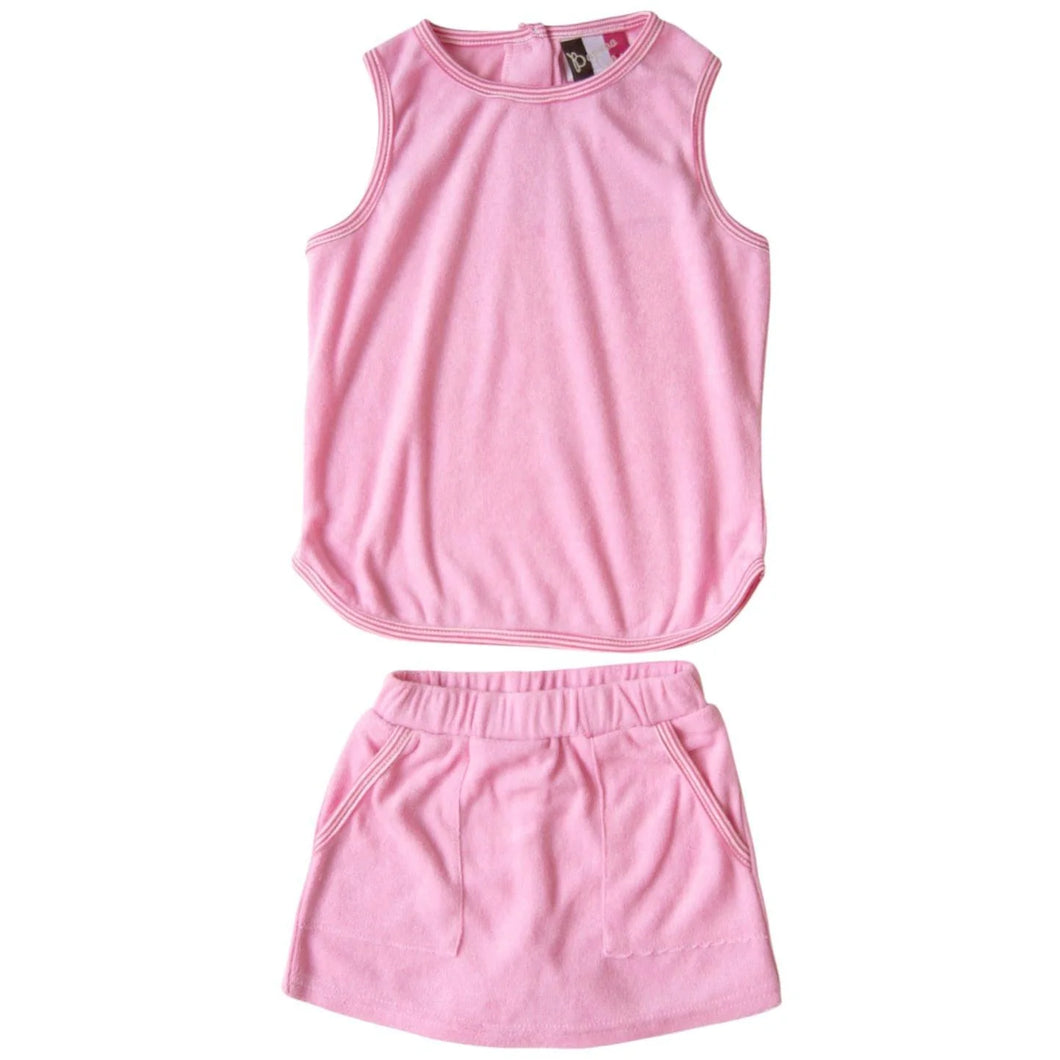 Pink Quinn Terry Skort Set