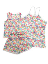 Multi Heart Athleisure Shorts