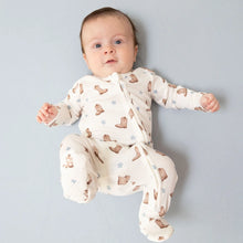Mini Cowboy Boots 2 Way Zipper Footie