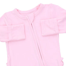 Solid Pink A Boo 2 Way Zipper Footie