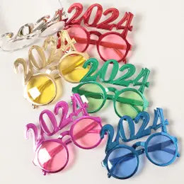 Assorted Color New Years Glasses