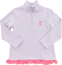 Ballet Shoes Zip Ruffle Pullover