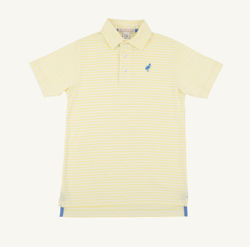 Lake Worth Yellow Stripe Prim & Proper Polo