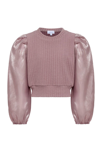 Payton Sweater - Textured Pink