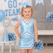 Shimmer Cheer Suit - Light Blue