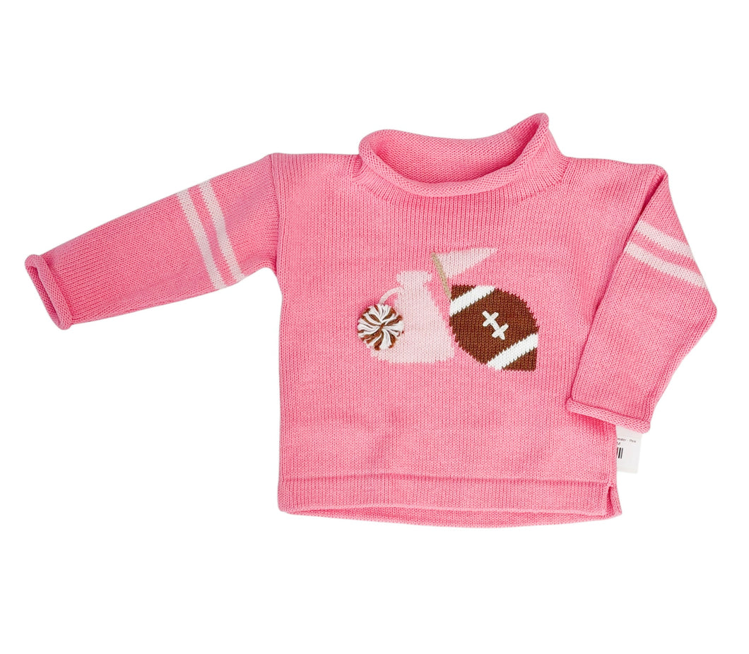 Megaphone Rollneck Sweater - Pink