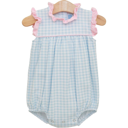 Light Blue Gingham/Pink Meredith Bubble