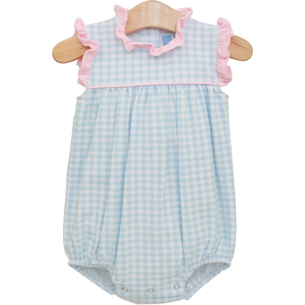Light Blue Gingham/Pink Meredith Bubble