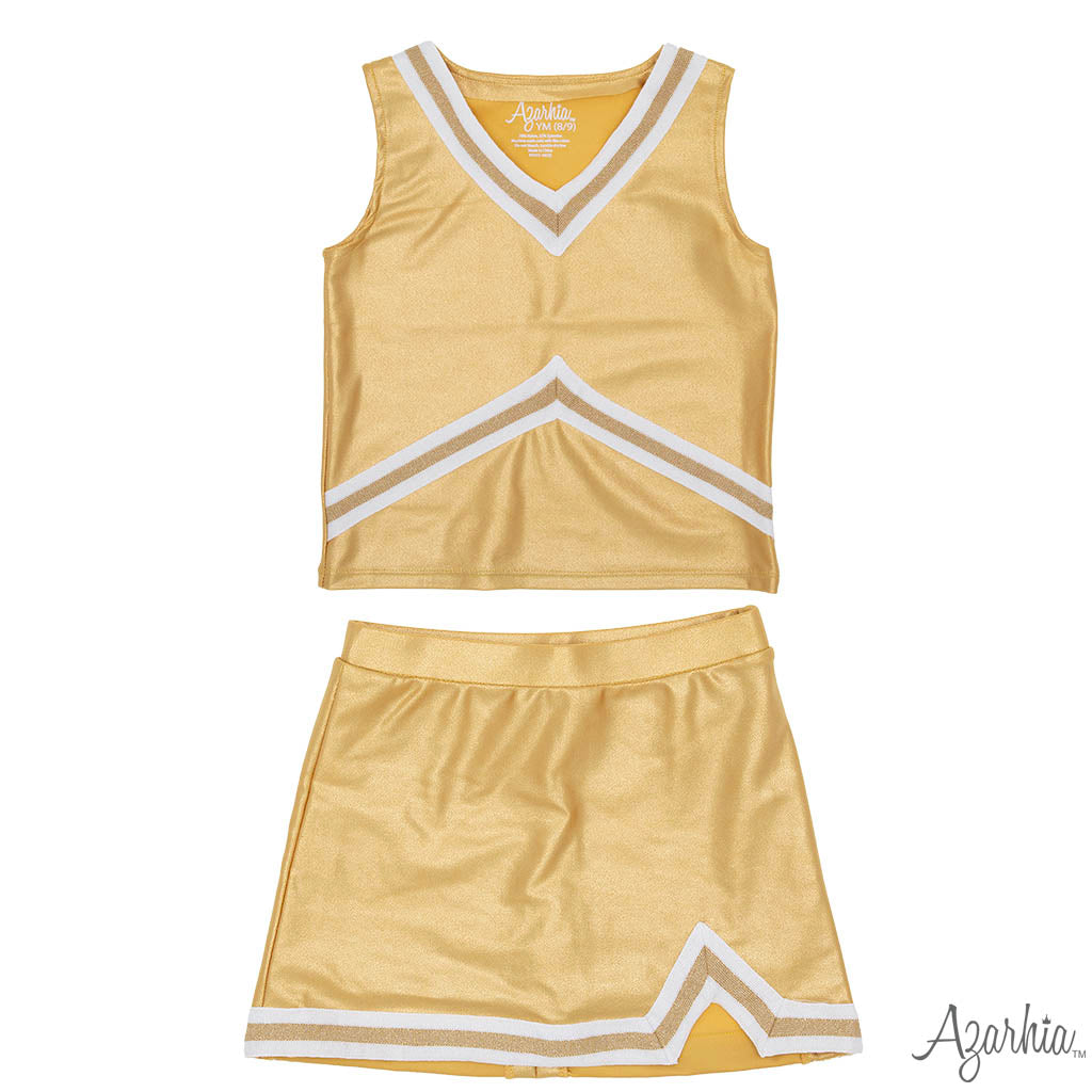 Shimmer Cheer Suit - Gold